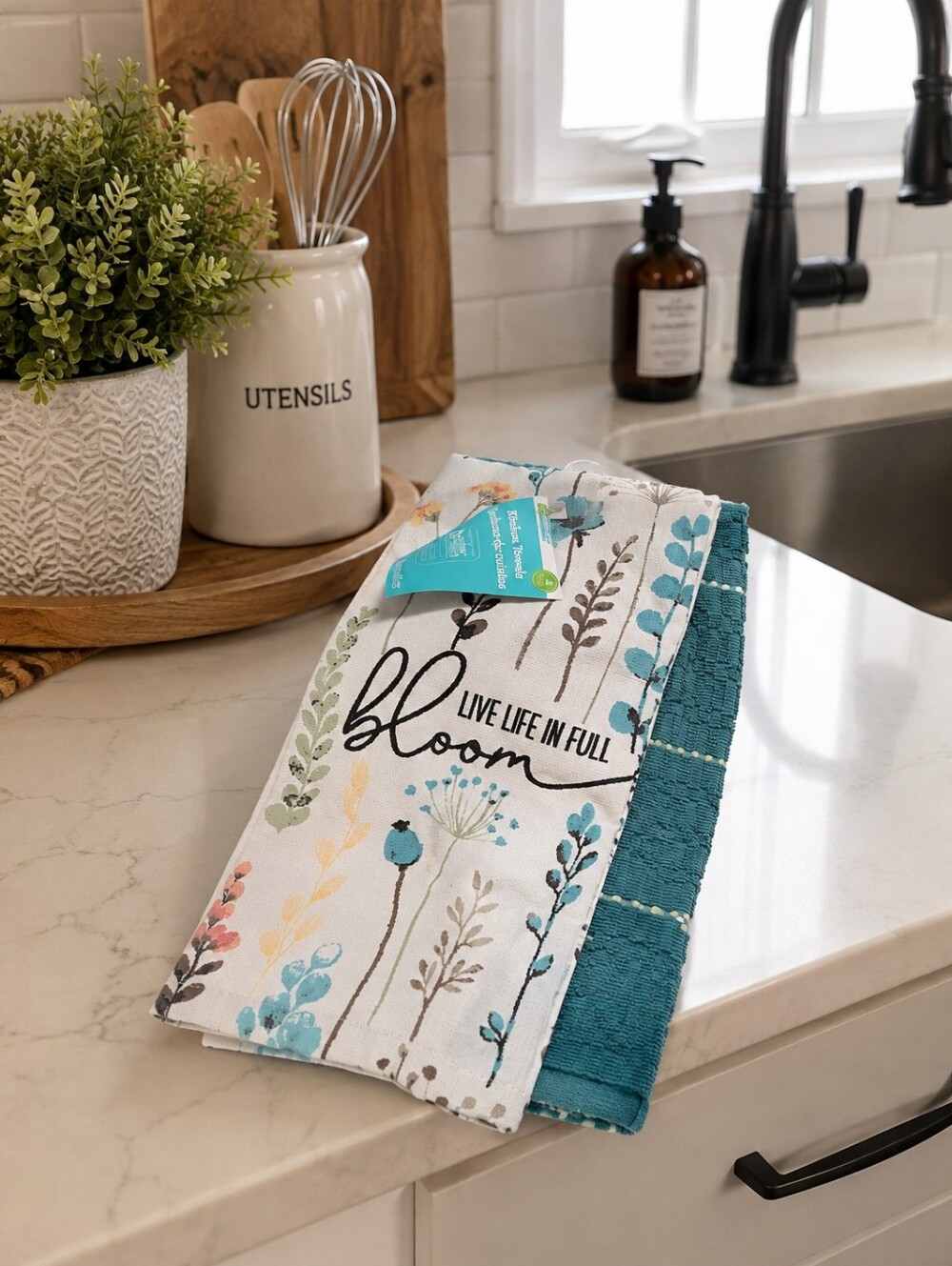 New Cotton Tea Towels Set Of 2
